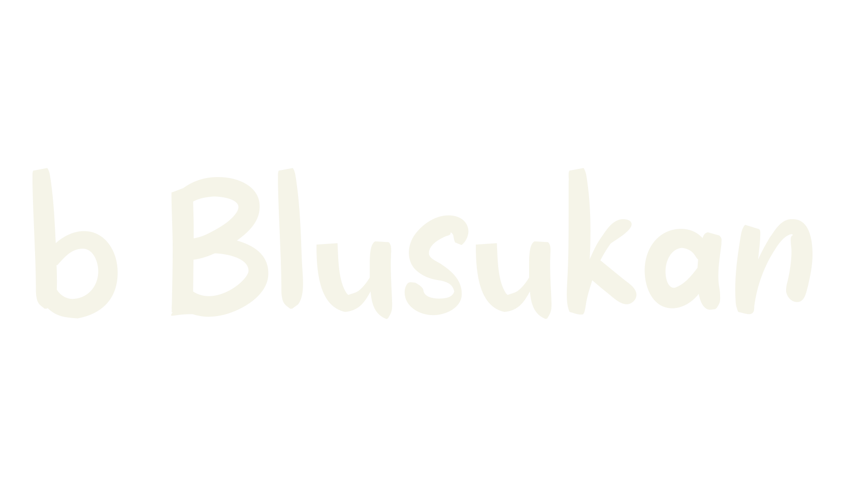 b Blusukan, handwriting font preview