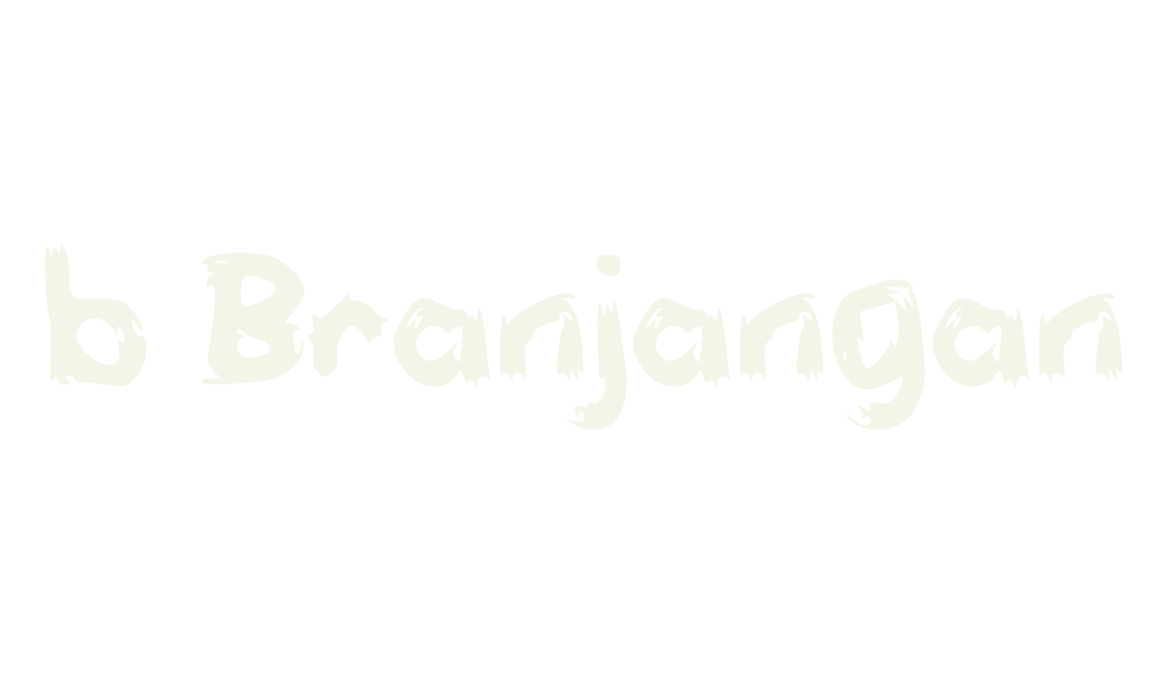 b Branjangan, bird font preview