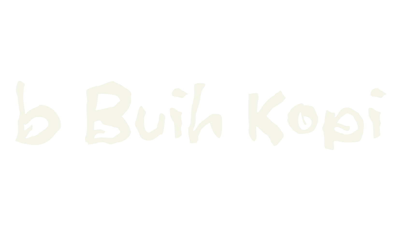 b Buih Kopi, cafe font preview