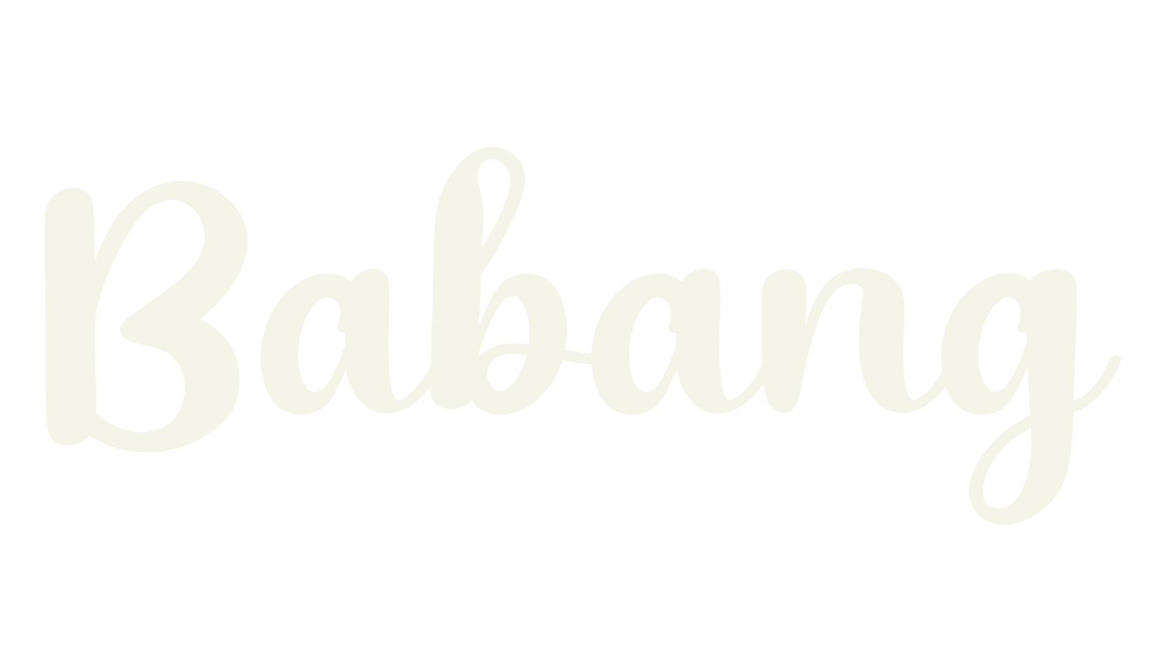 Babang, calligraphy font preview