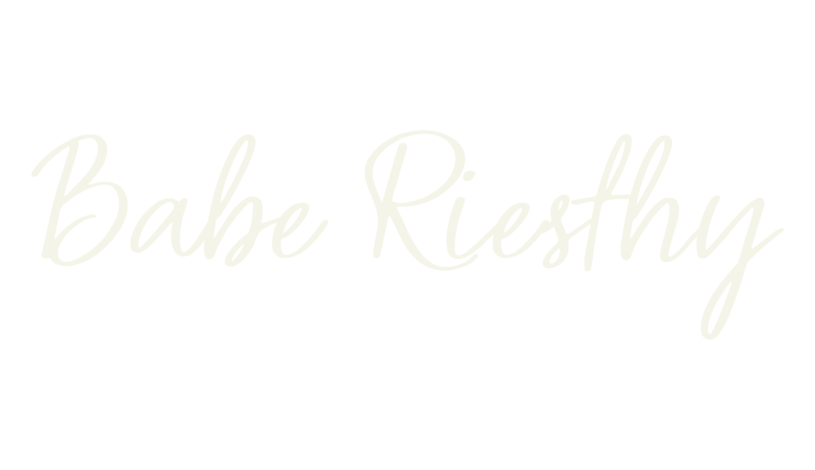 Babe Riesthy, calligraphy font preview