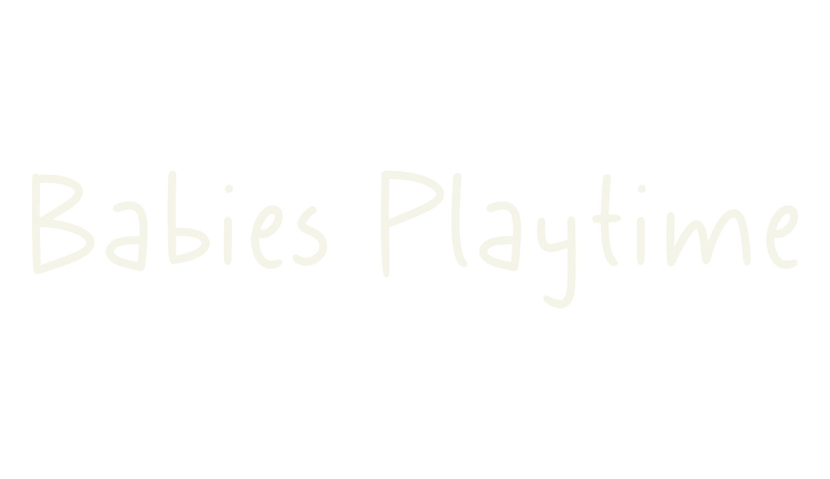 Babies Playtime, comic sans font preview