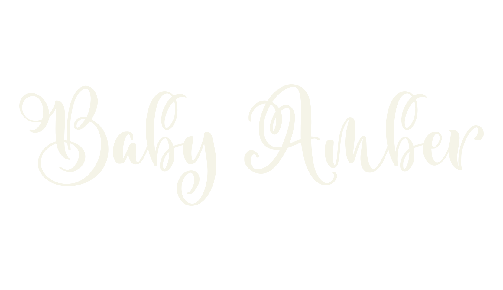 Baby Amber, cute font preview
