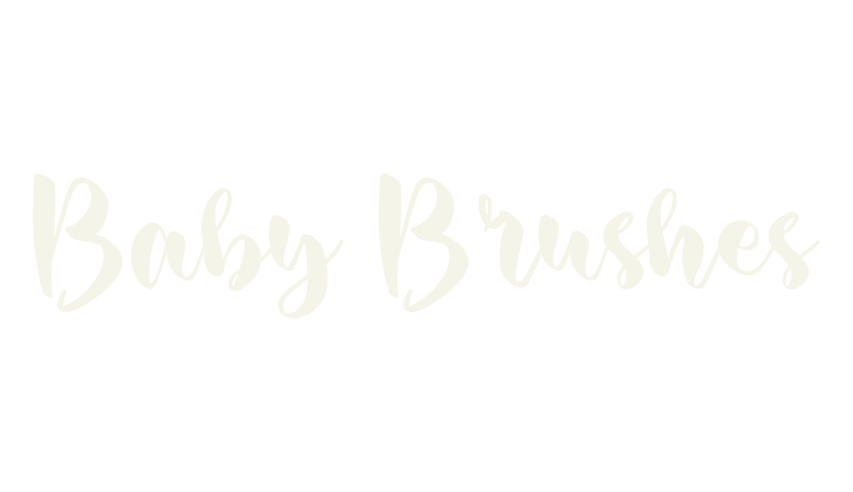 Baby Brushes, calligraphy font preview