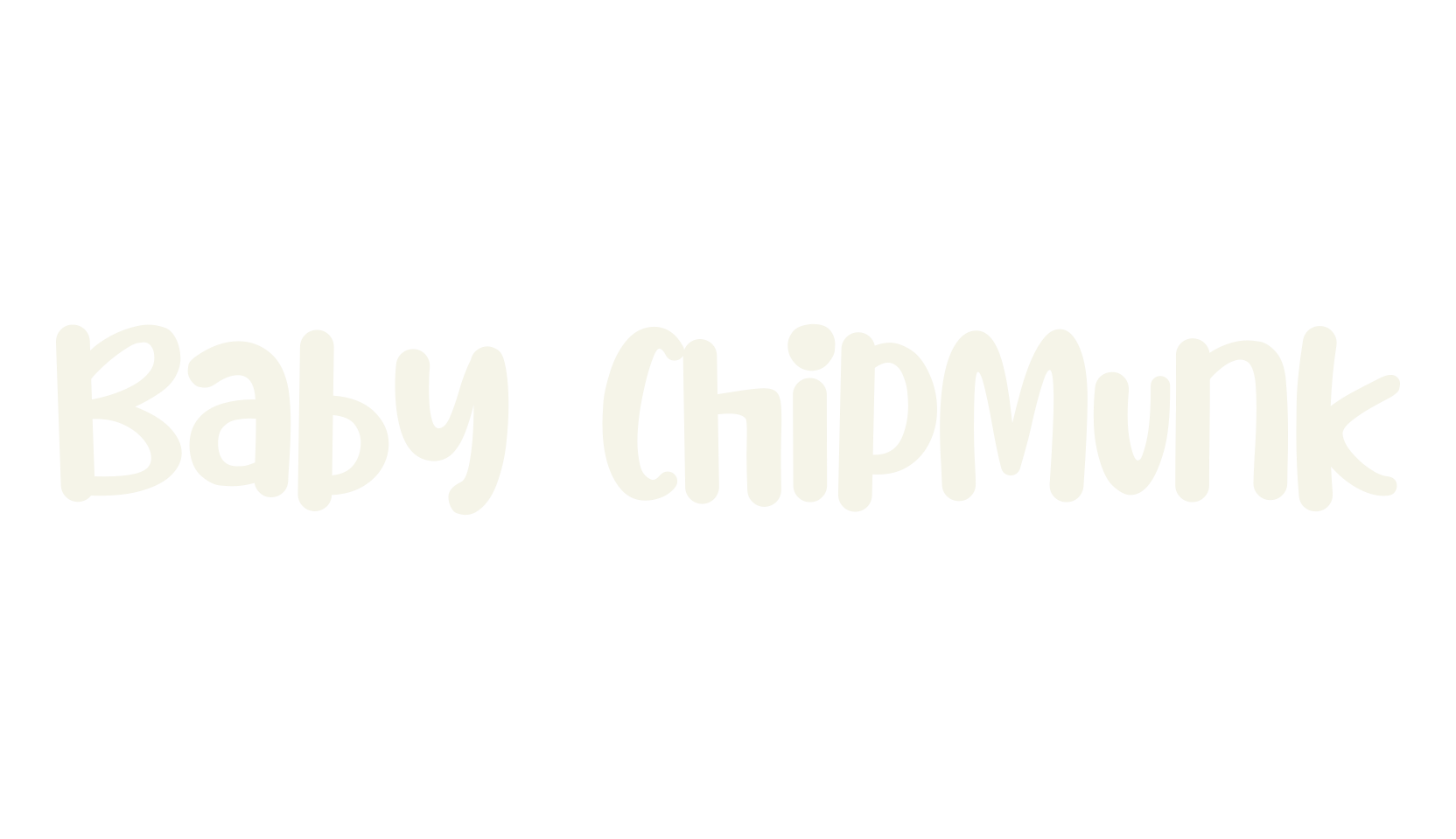 Baby Chipmunk, christmas font preview