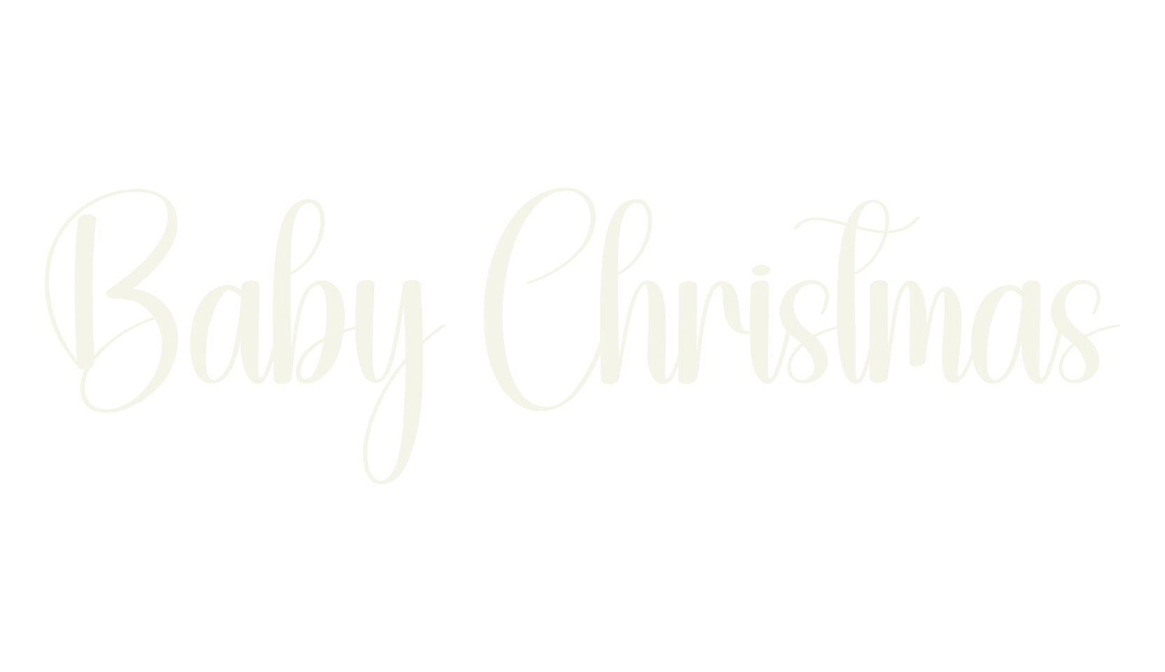 Baby Christmas, calligraphy font preview