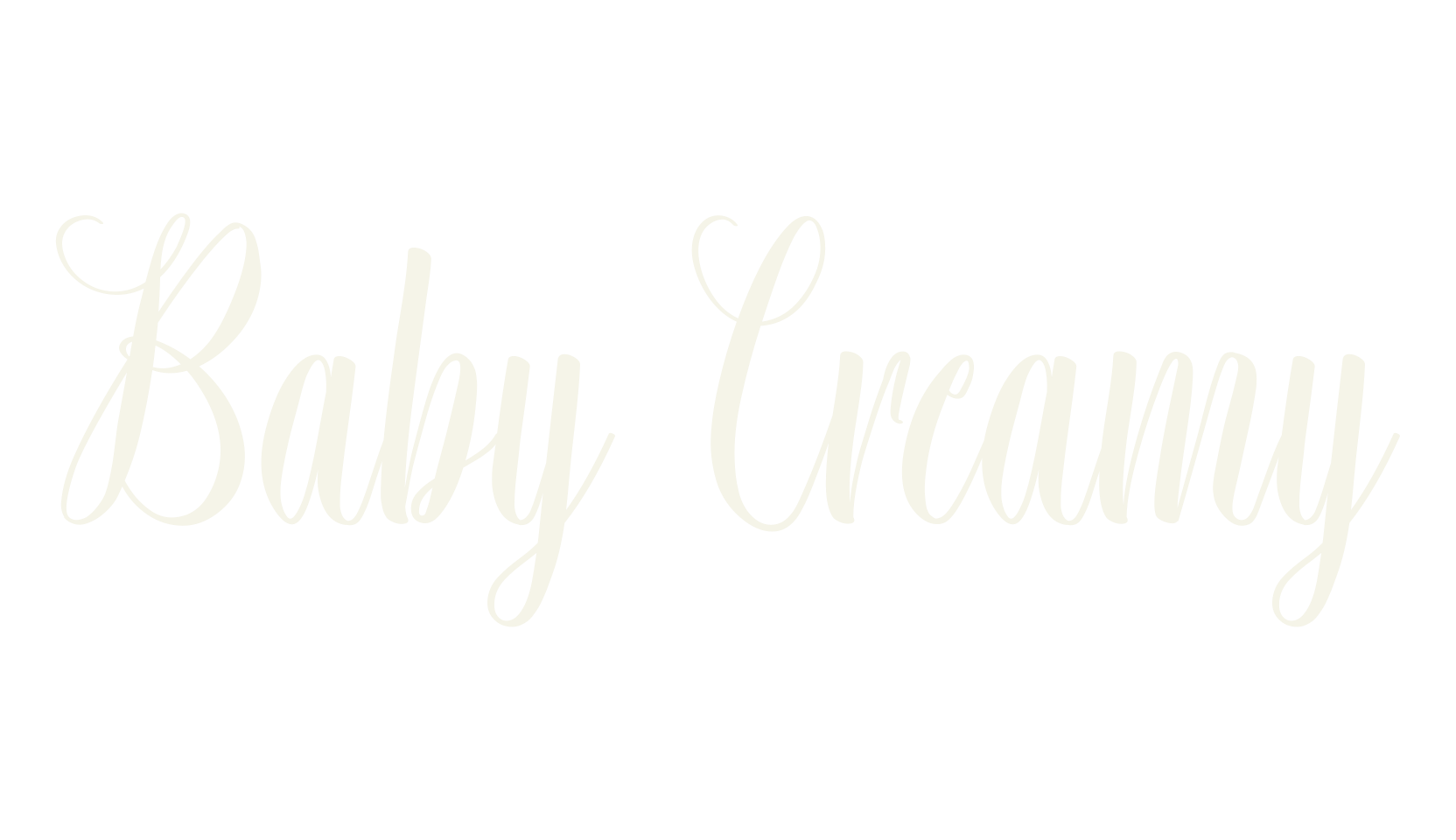 Baby Creamy, calligraphy font preview