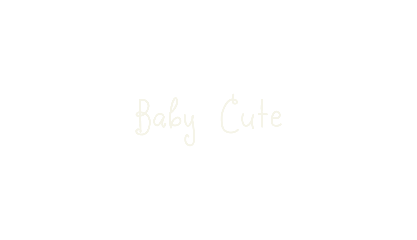 Baby Cute, cute font preview
