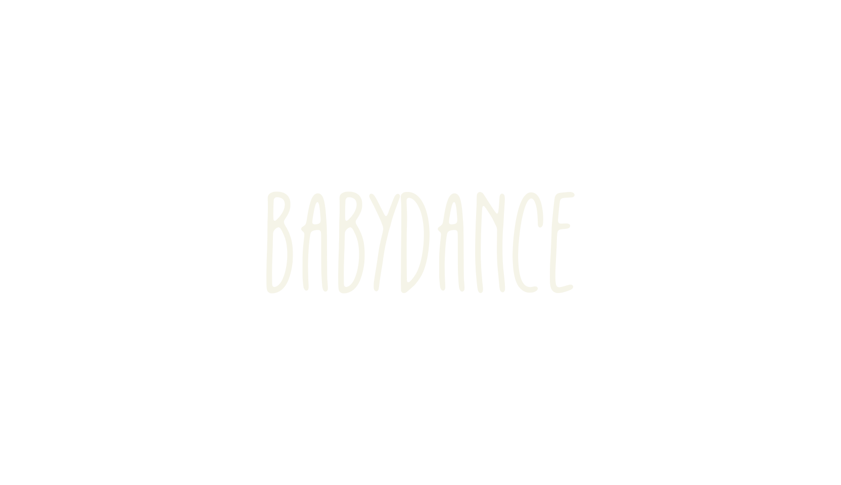 Babydance, childish font preview