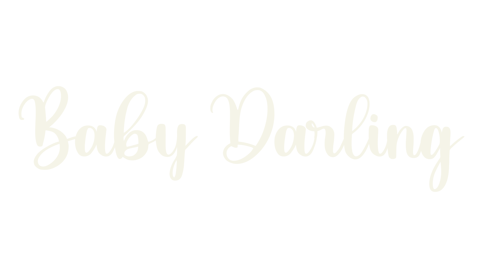 Baby Darling, lettering font preview