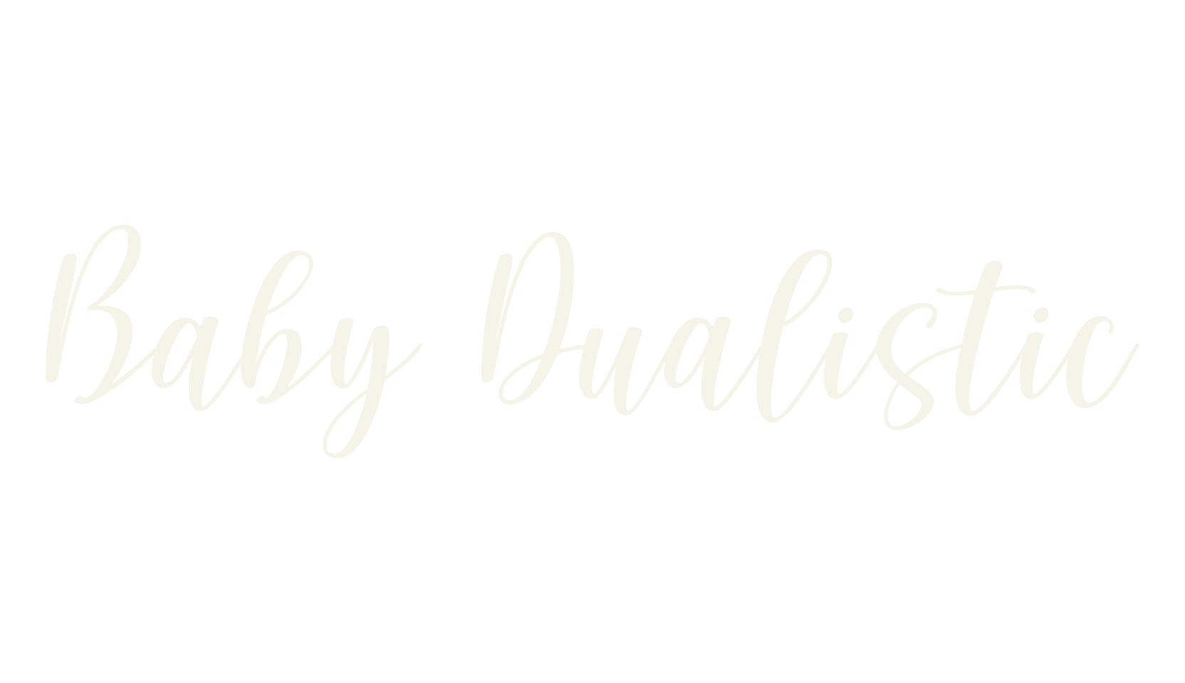 Baby Dualistic, calligraphy font preview