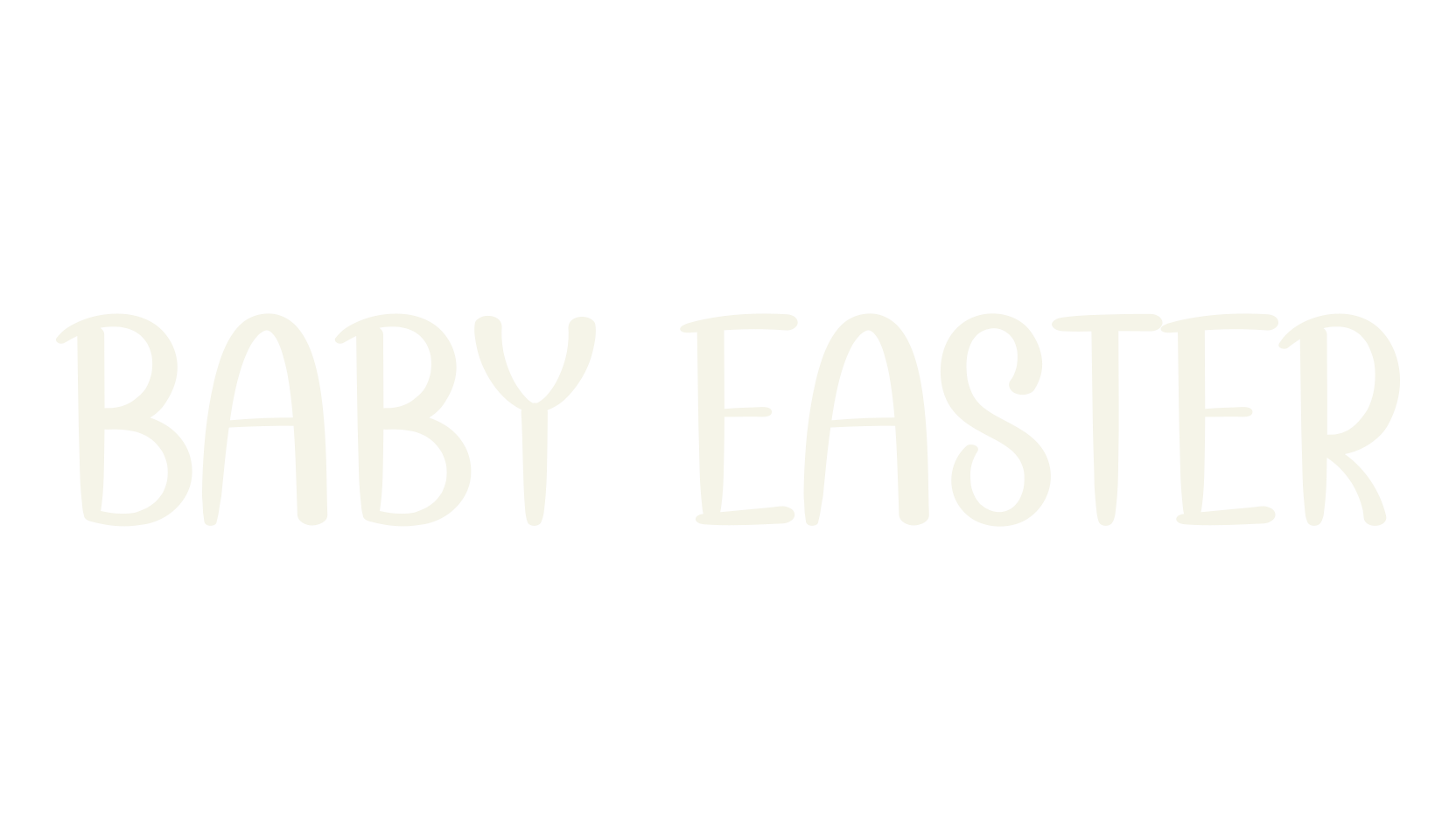 Baby Easter, invitation font preview