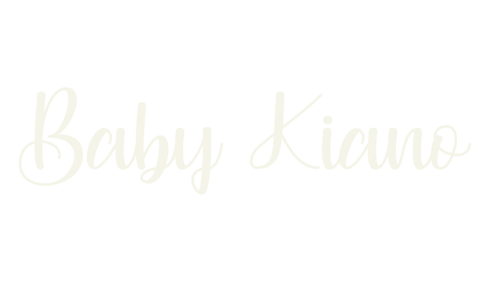 Baby Kiano, calligraphy font preview