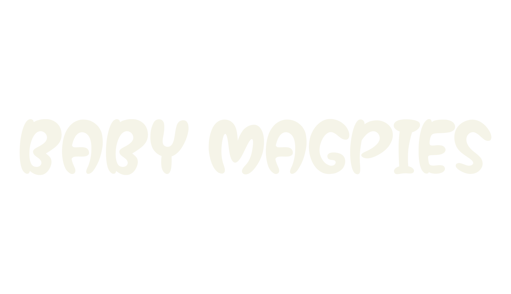 Baby Magpies, baby font preview