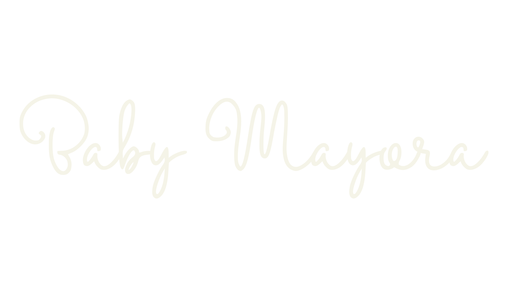 Baby Mayora, calligraphy font preview
