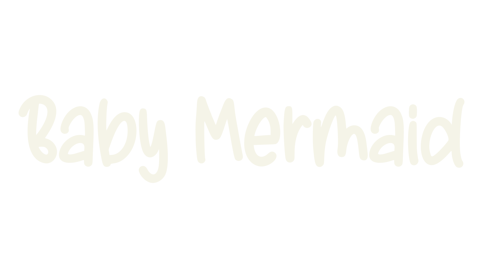 Baby Mermaid, cute font preview