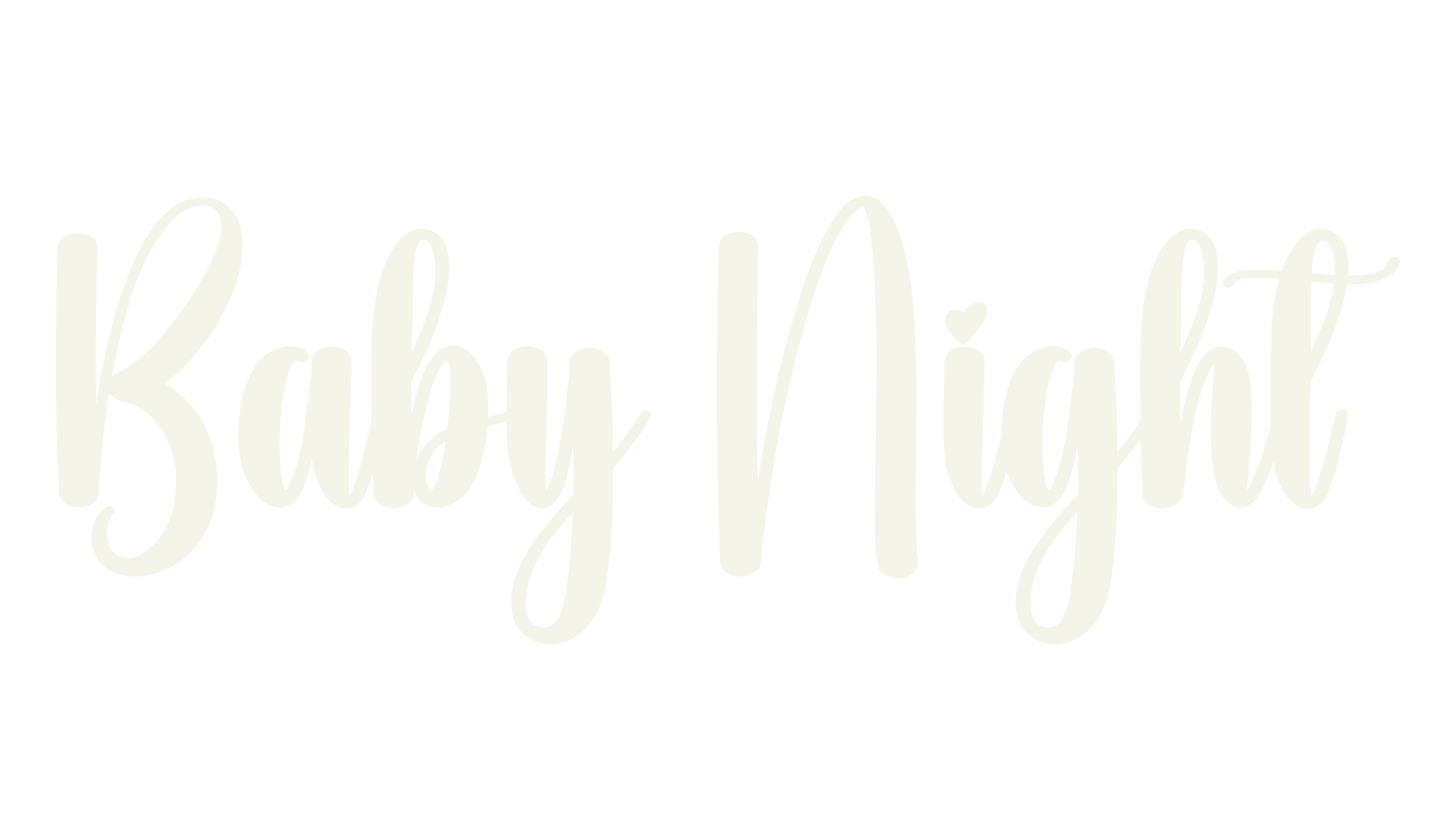 Baby Night, calligraphy font preview