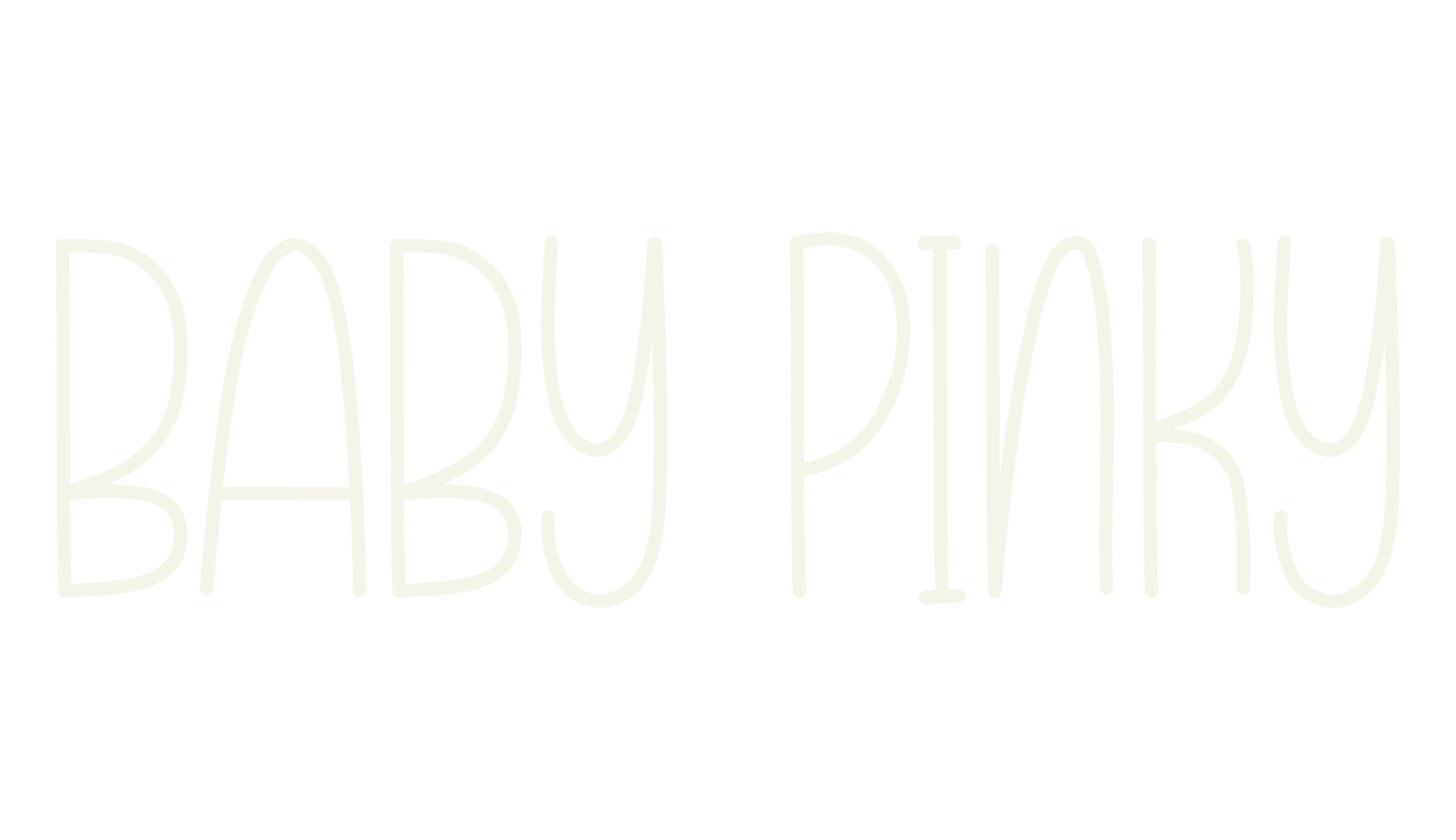 Baby Pinky, script font preview