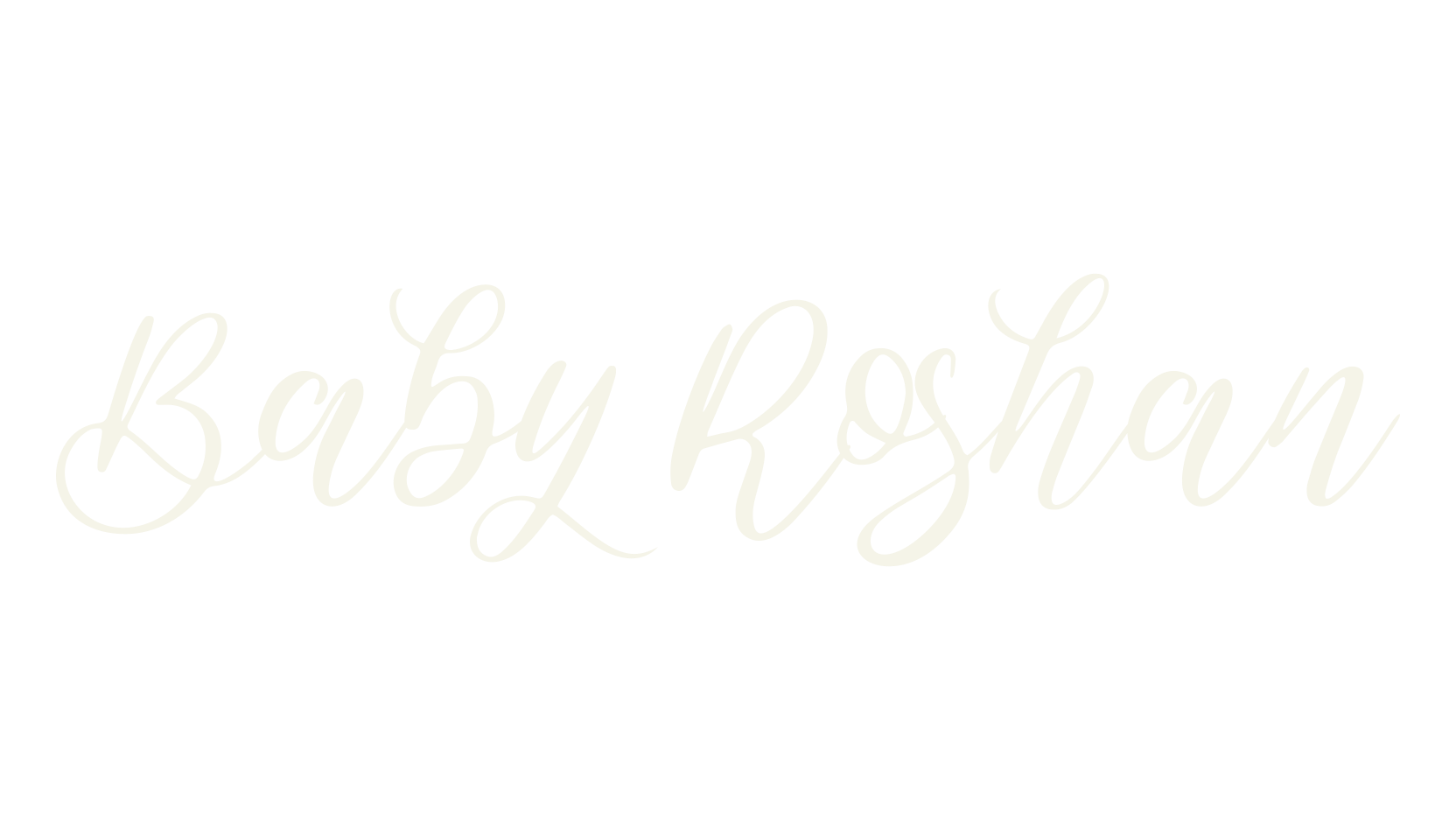 Baby Roshan, cursive font preview