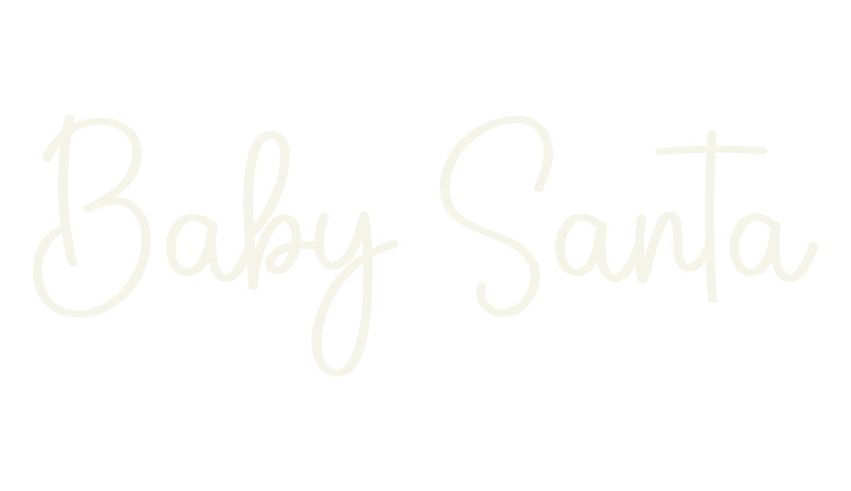 Baby Santa, calligraphy font preview