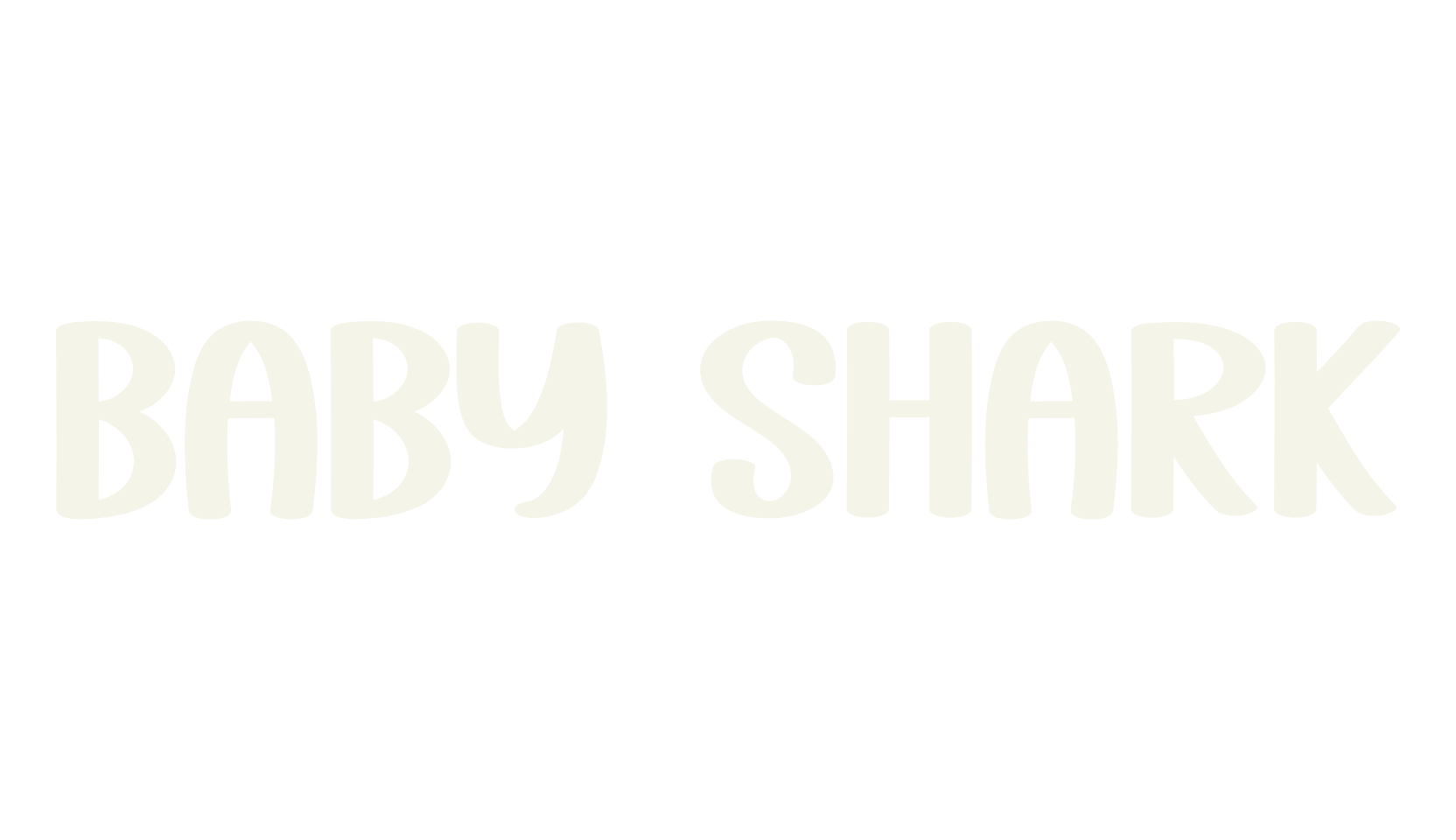 Baby Shark, script font preview