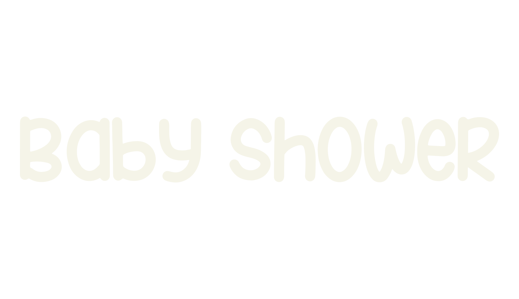 Baby Shower, display font preview