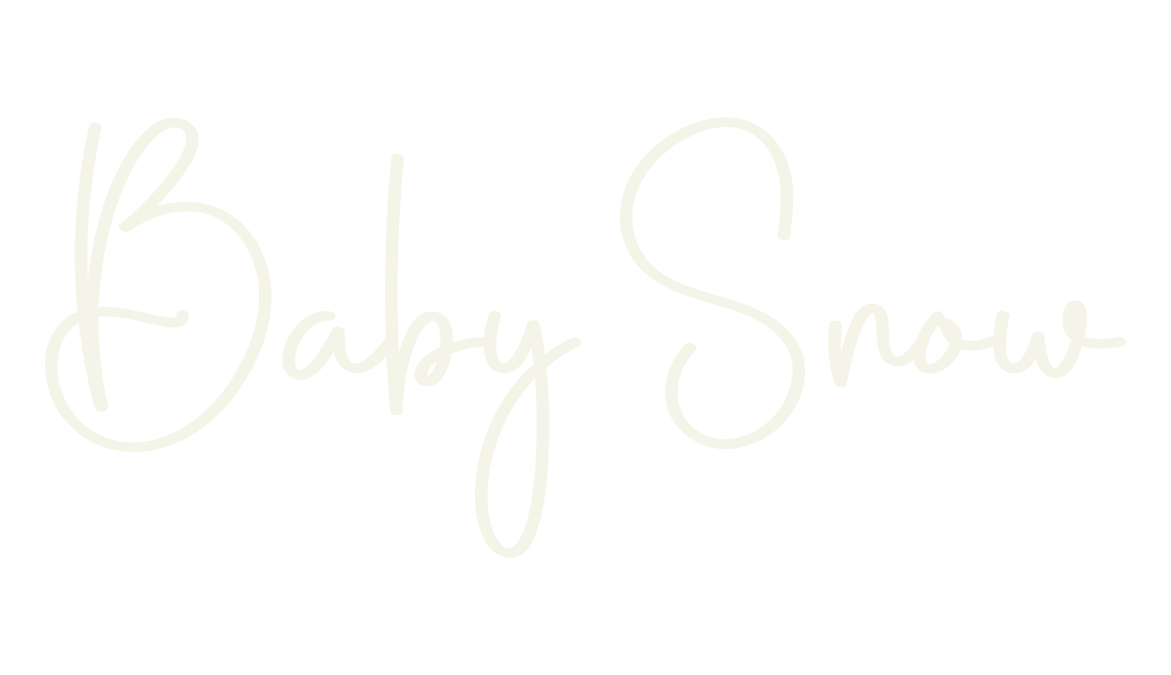 Baby Snow, calligraphy font preview