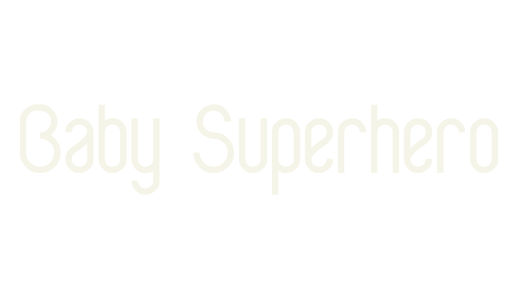 Baby Superhero, display market font preview