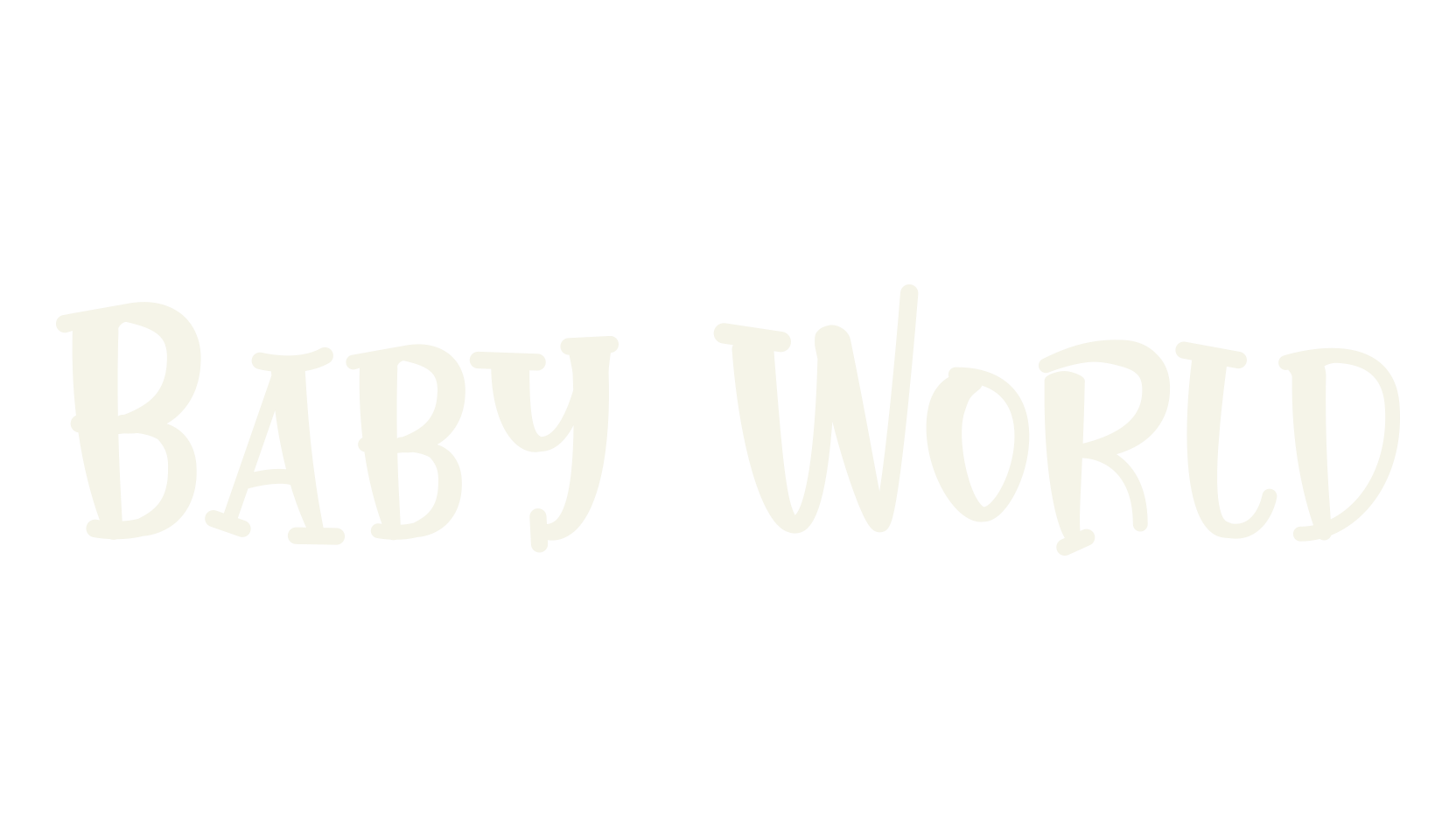 Baby World, cute font preview