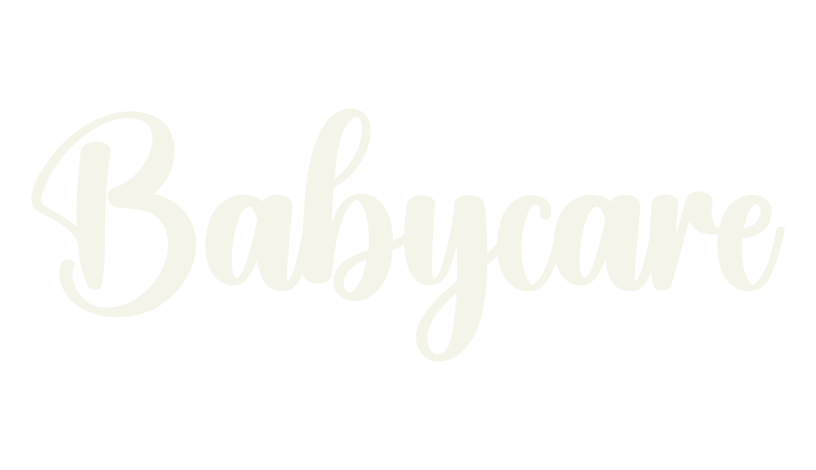 Babycare, calligraphy font preview