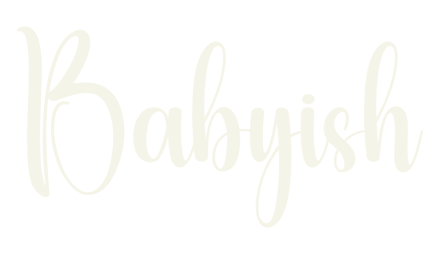 Babyish, calligraphy font preview