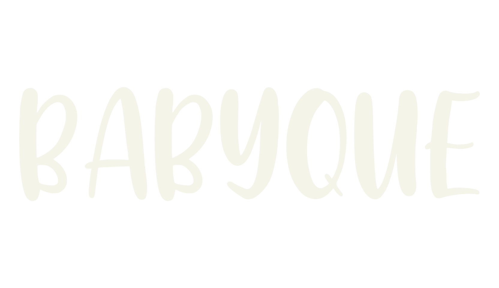 Babyque, fashion sign font preview