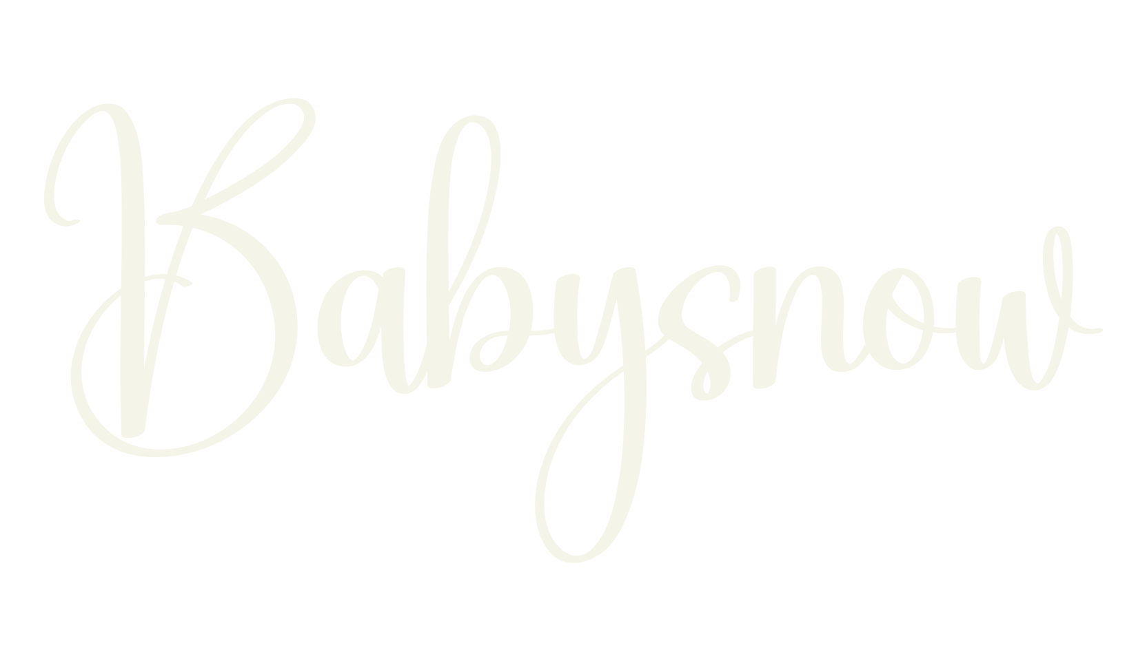 Babysnow, calligraphy font preview