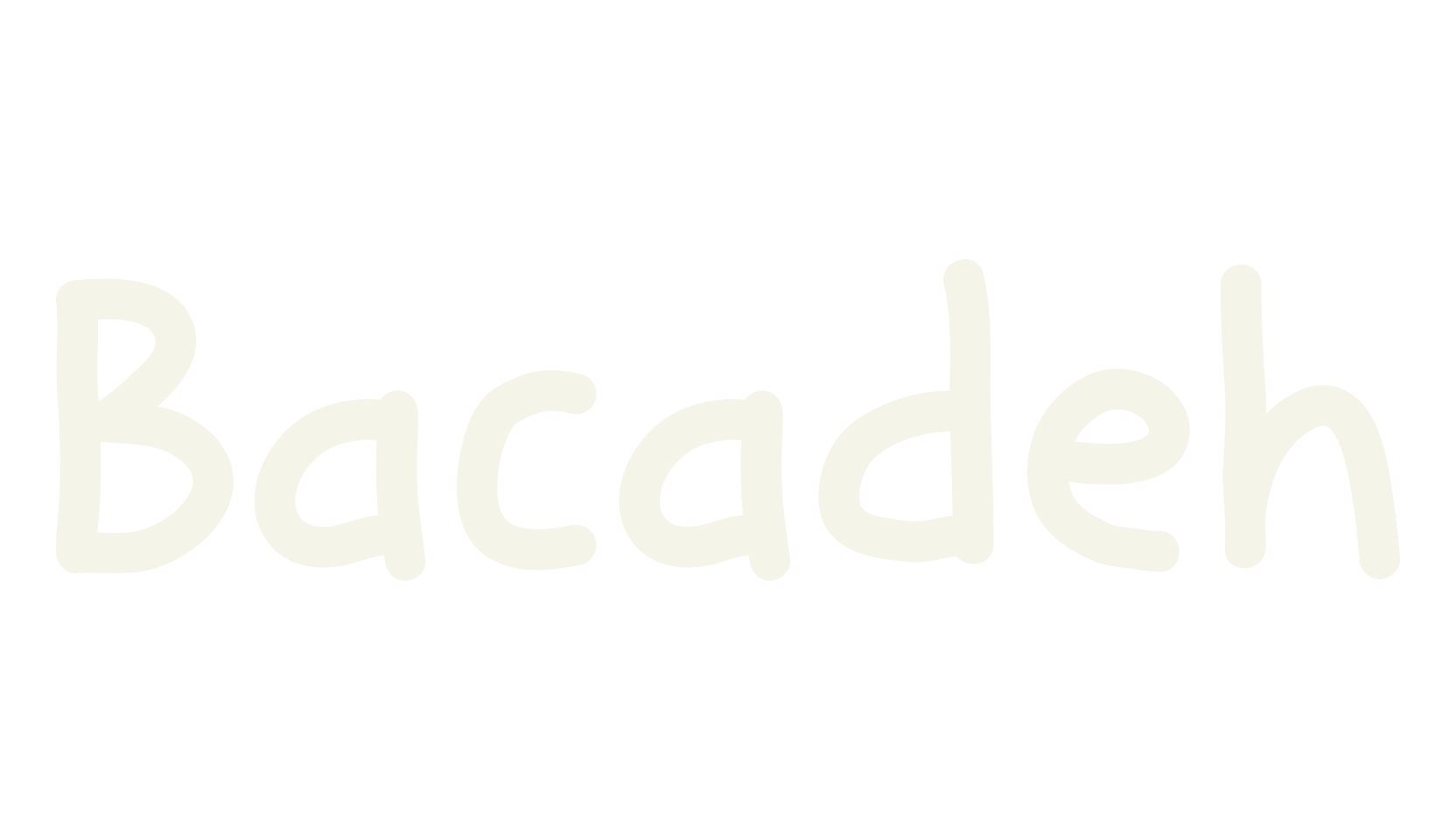 Bacadeh, handwriting font preview