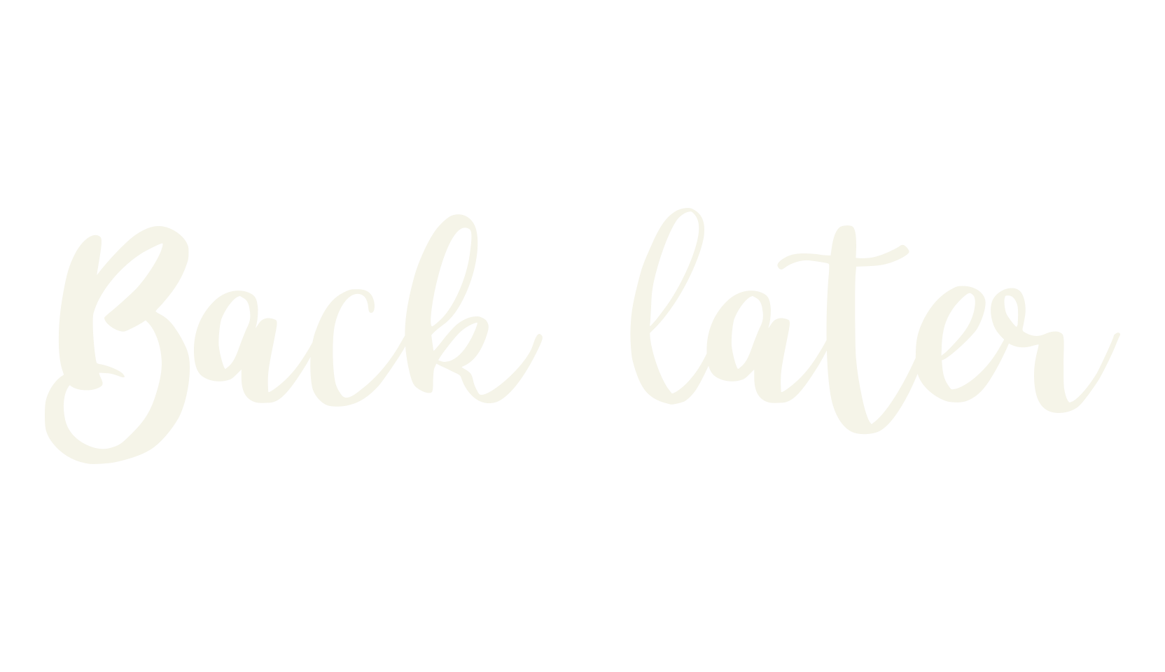 Back later, design font preview