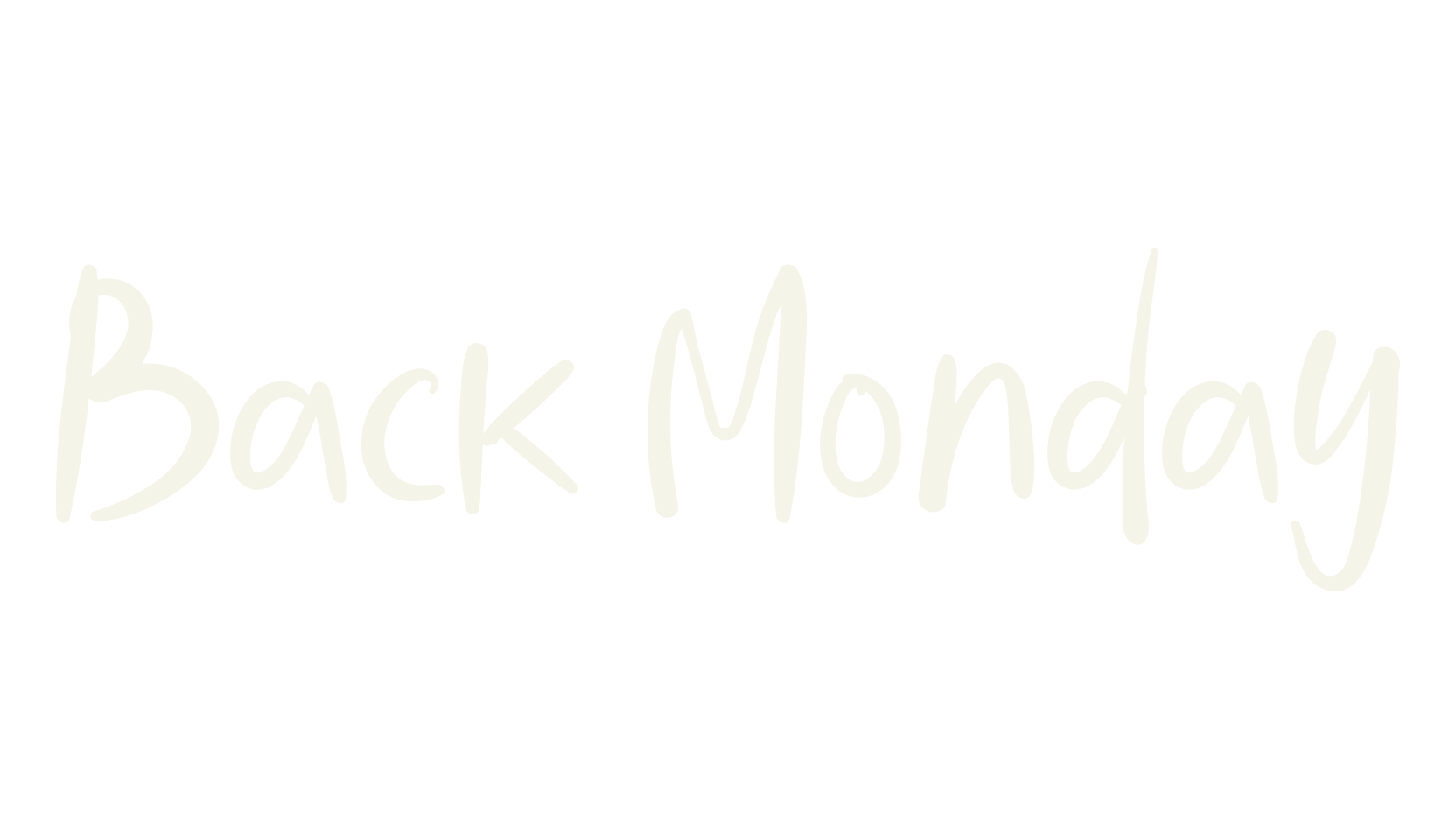 Back Monday, thin font preview