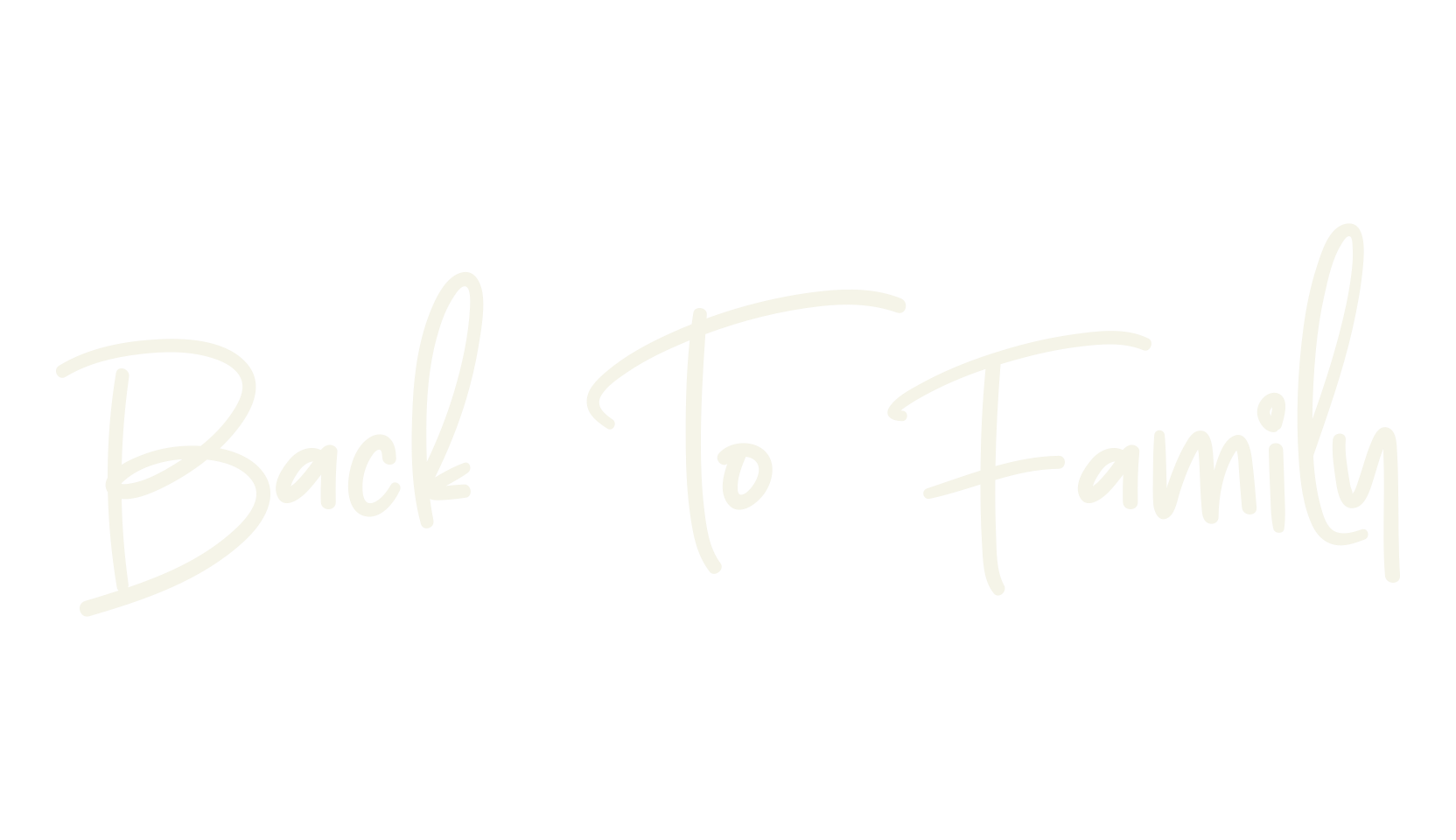 Back To Family, calligraphy font preview