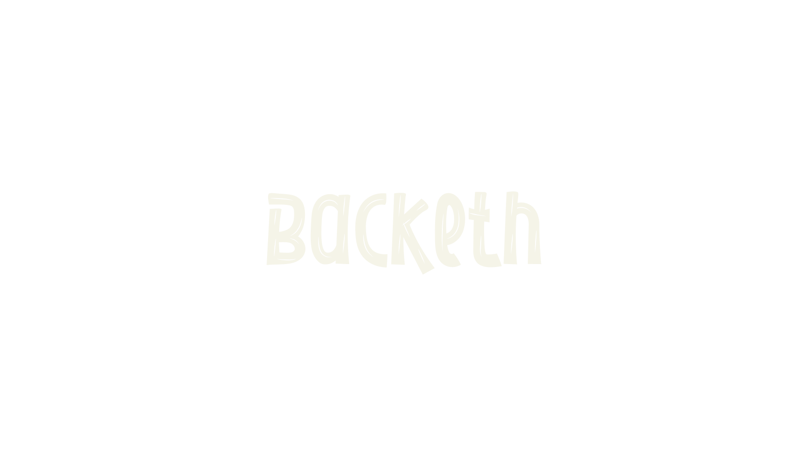 Backeth, fancy font preview