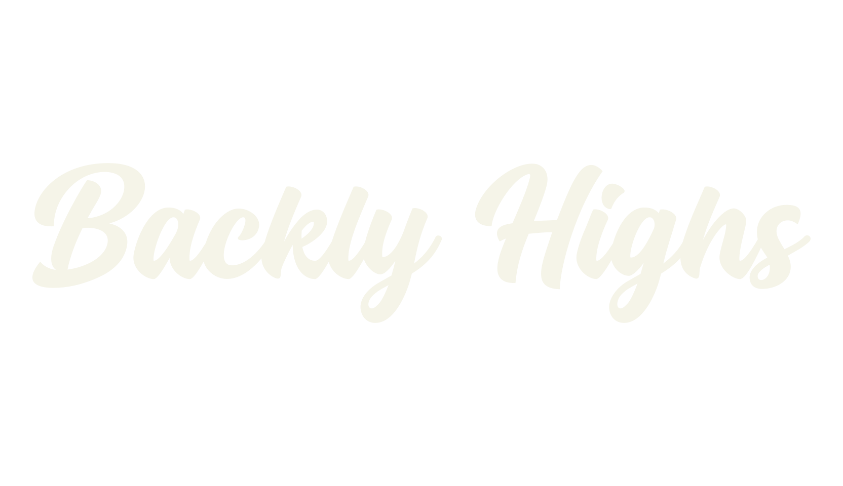 Backly Highs, calligraphy font preview
