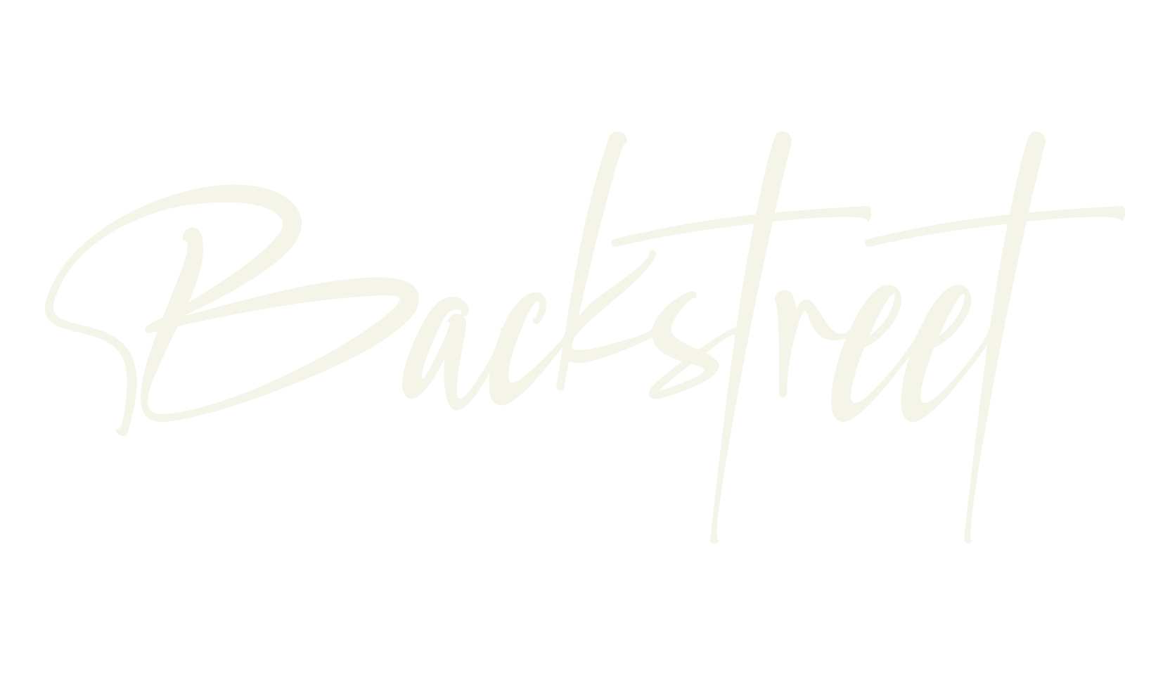Backstreet, calligraphy font preview