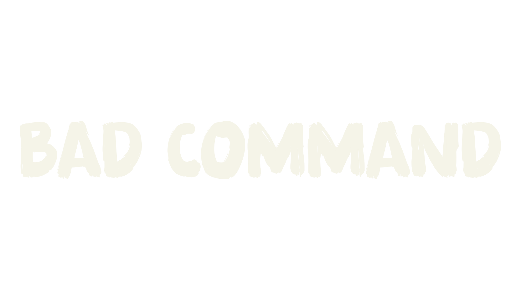 Bad Command, lettering font preview