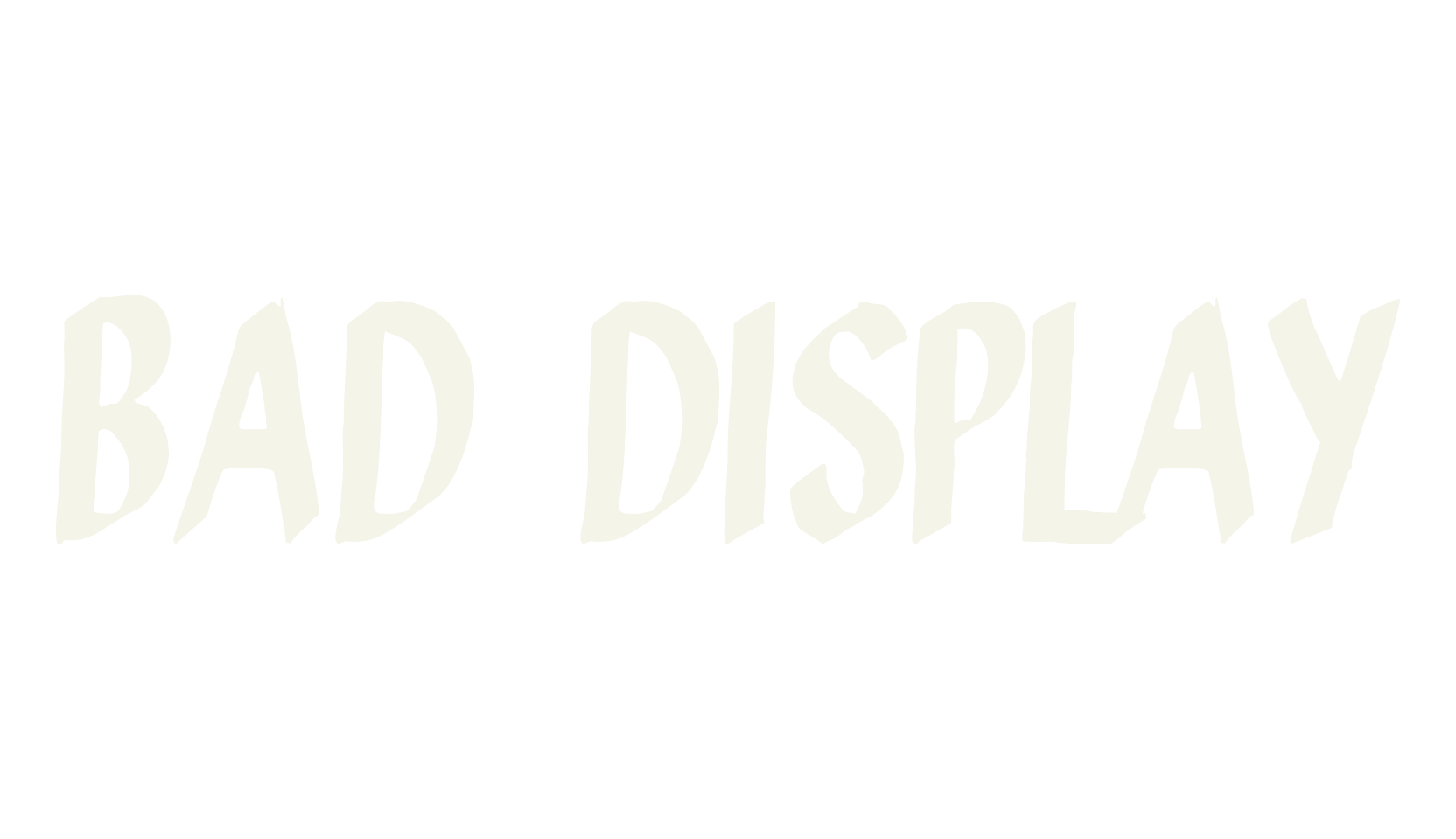 bad display, paintbrush font preview