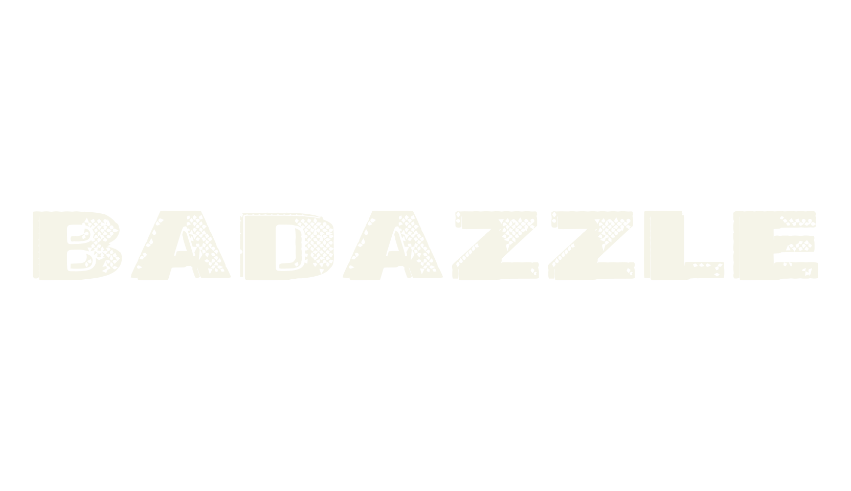 Badazzle, bling font preview