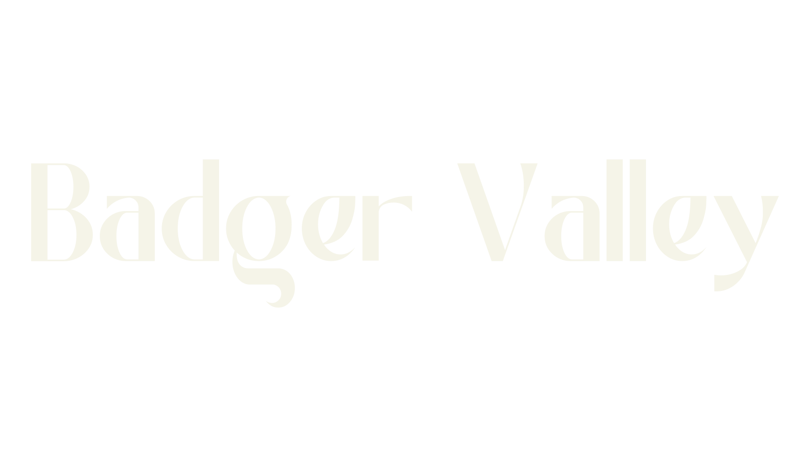 Badger Valley, sans font preview