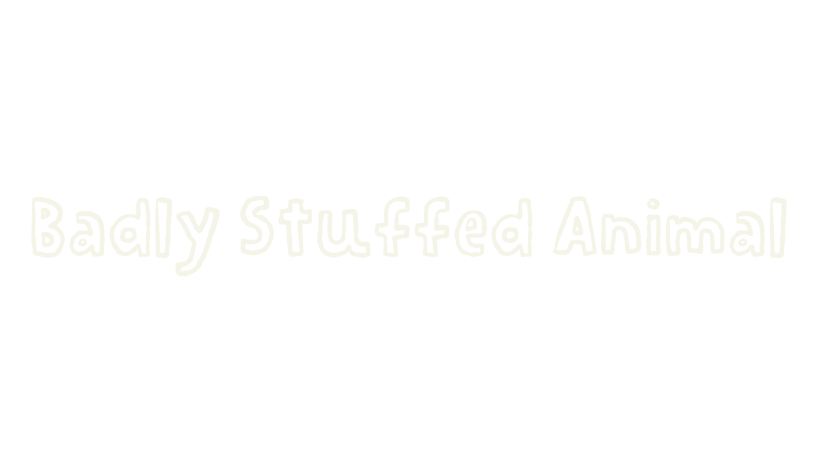 Badly Stuffed Animal, weird font preview