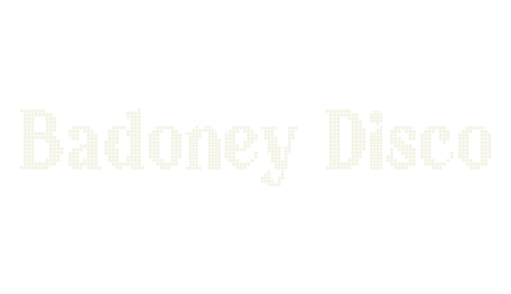 Badoney Disco, disco font preview