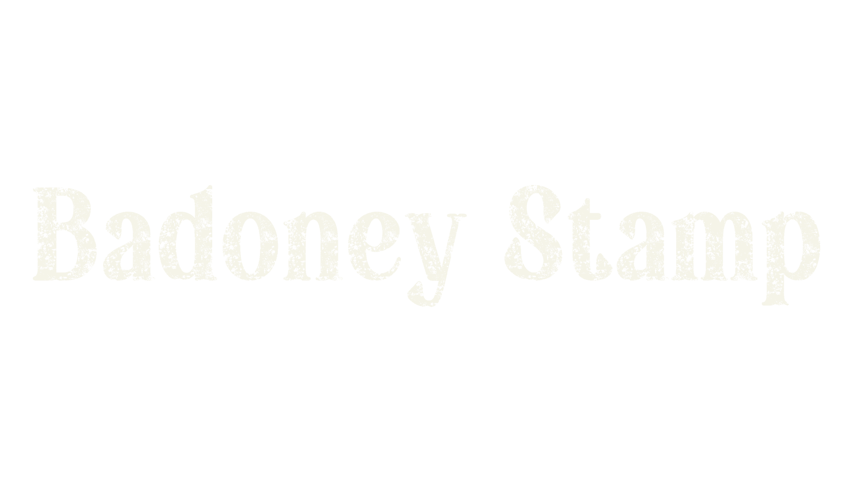 Badoney Stamp, stamp font preview