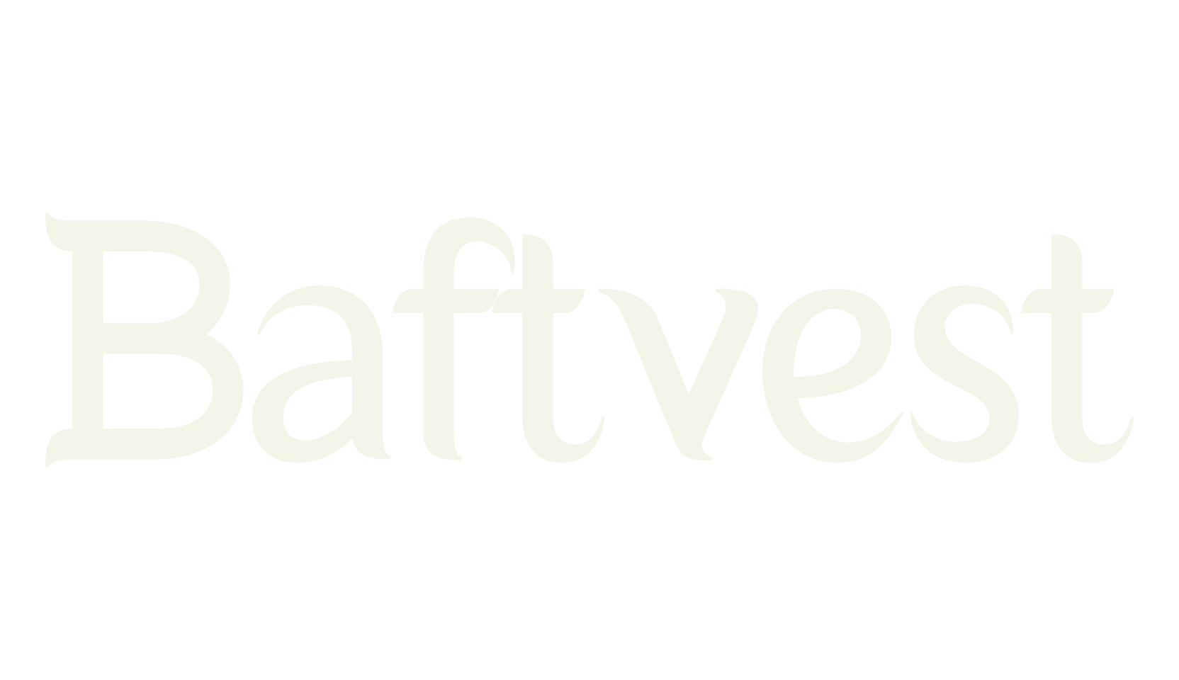 Baftvest, serif font preview