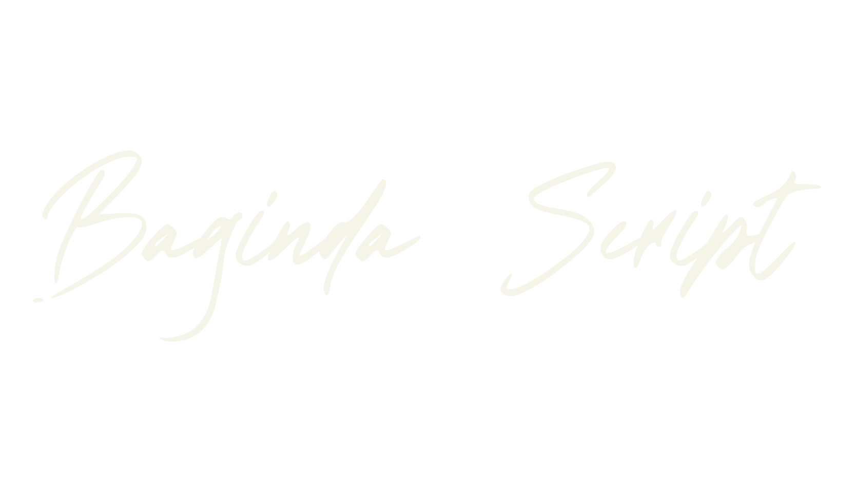 Baginda Script, script font preview