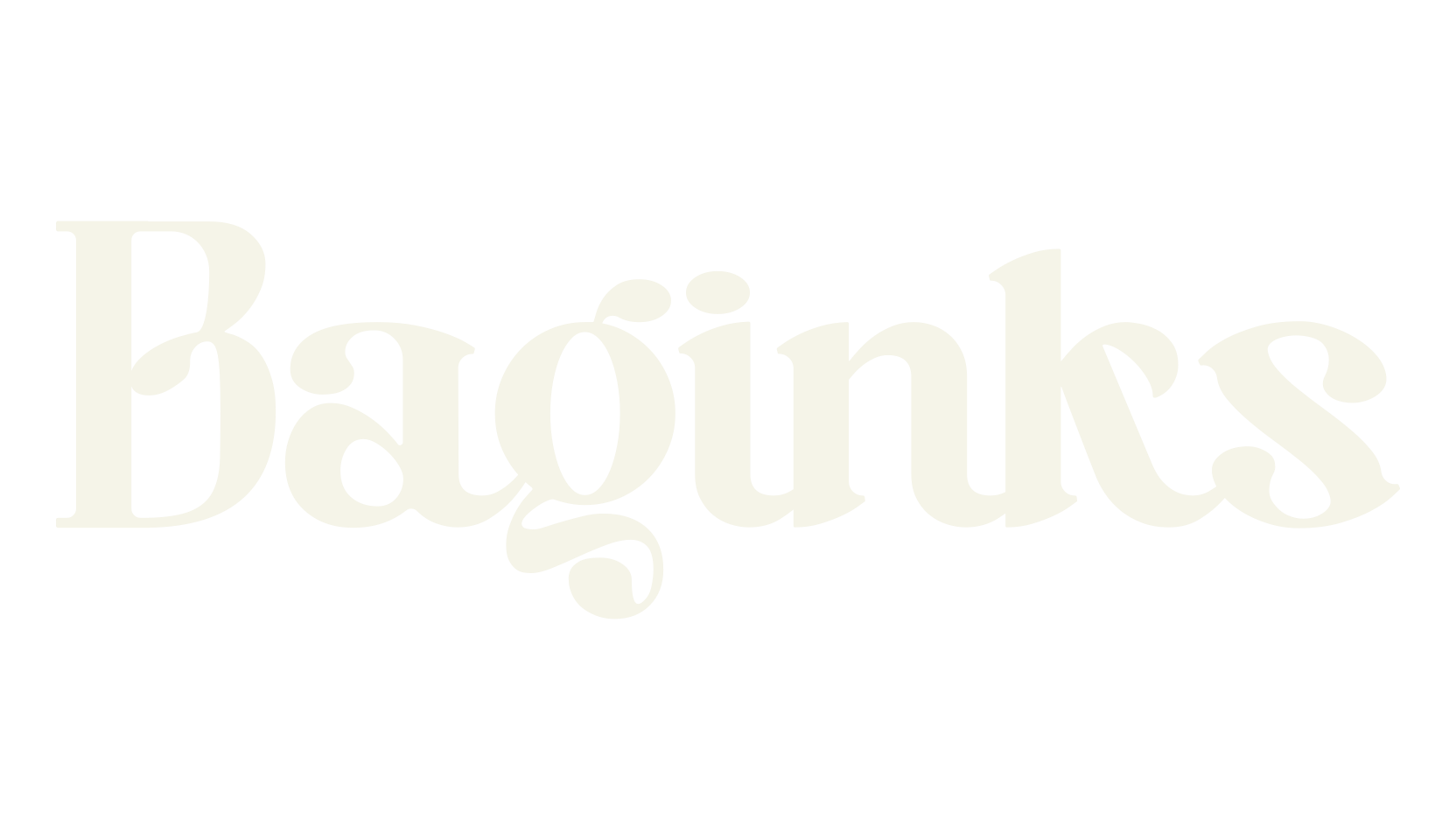Baginks, fashion script font preview